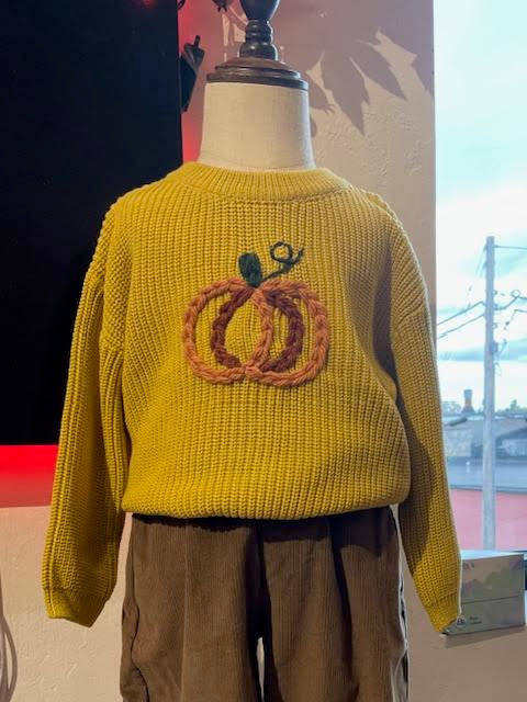 Mustard Pumpkin Sweater