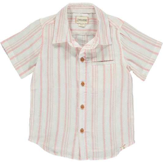 Newport Pink and Cream Woven Shirt