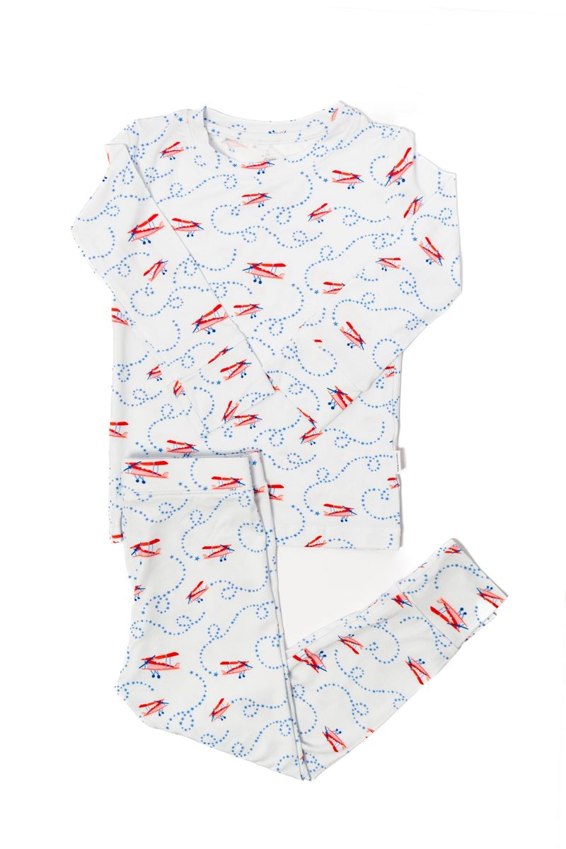 Airplane 2 Piece Pajama Set