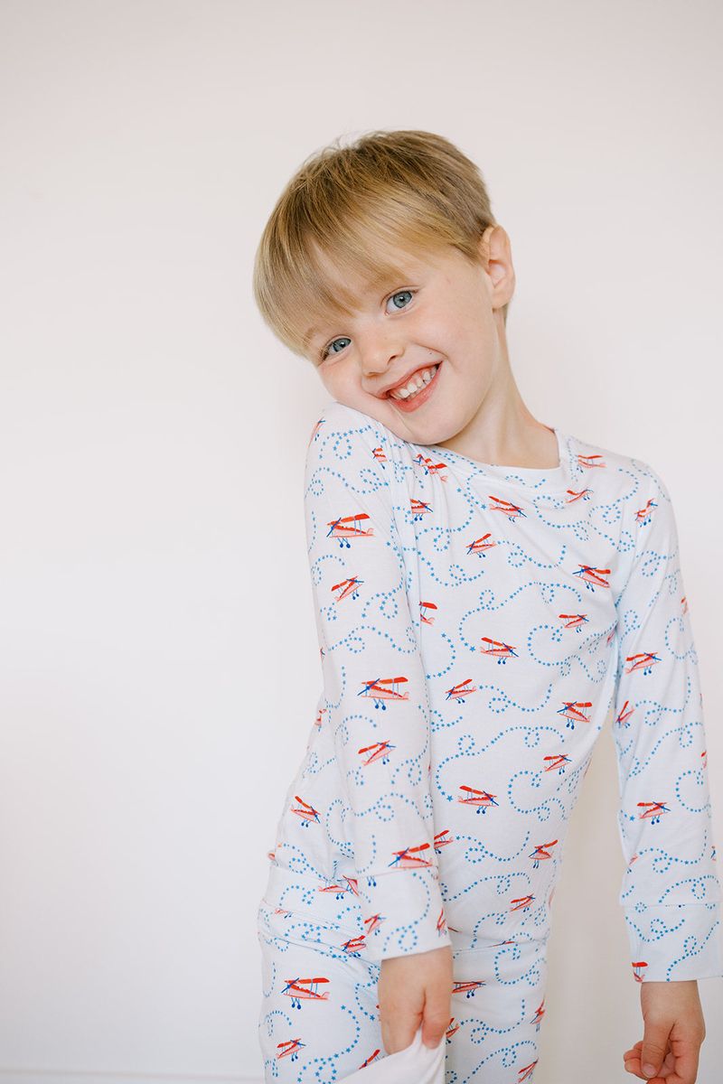 Airplane 2 Piece Pajama Set