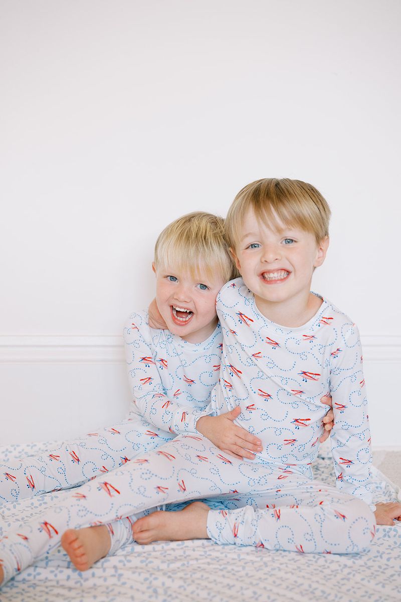 Airplane 2 Piece Pajama Set