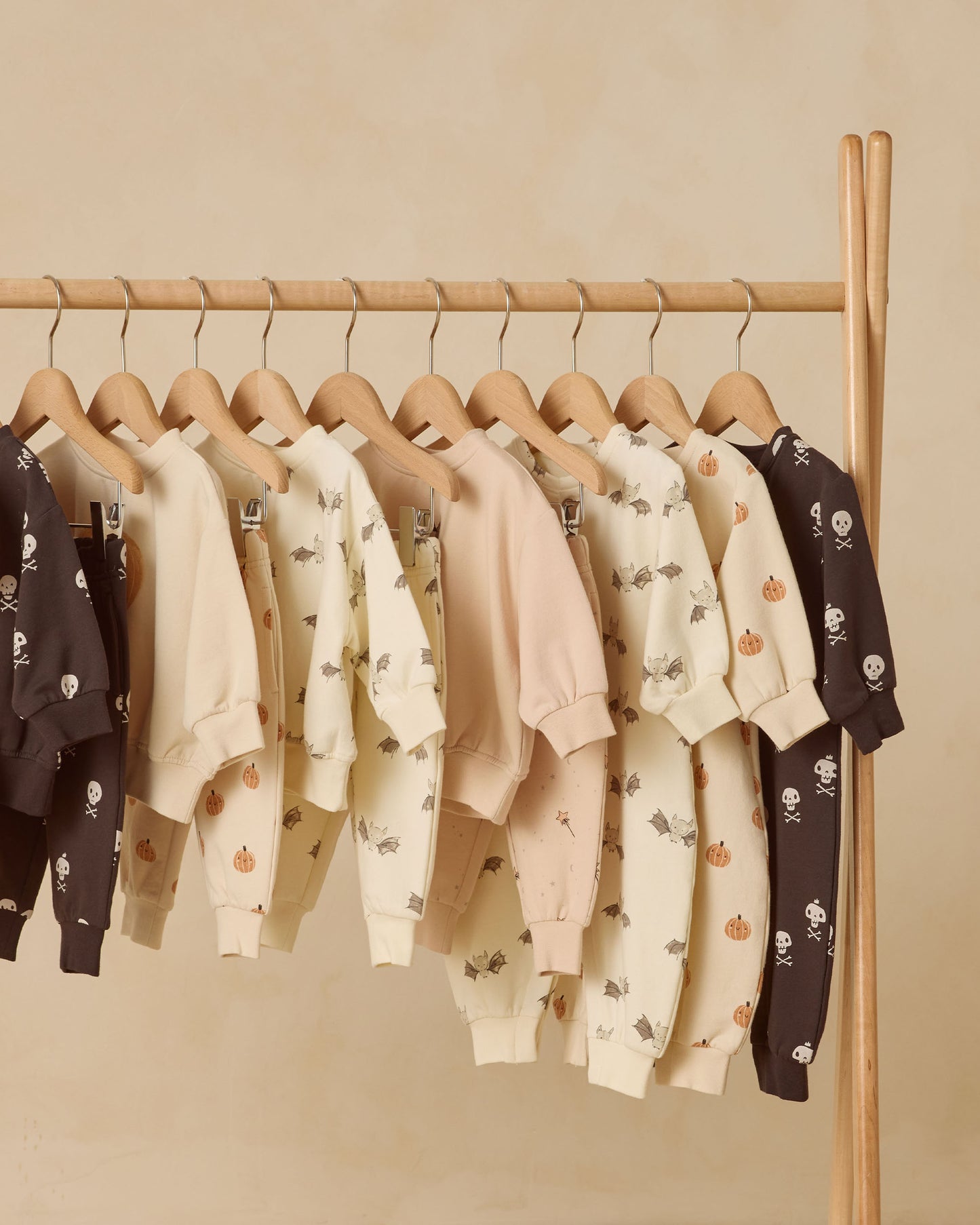 Relaxed Fleece Bats Jumpsuit