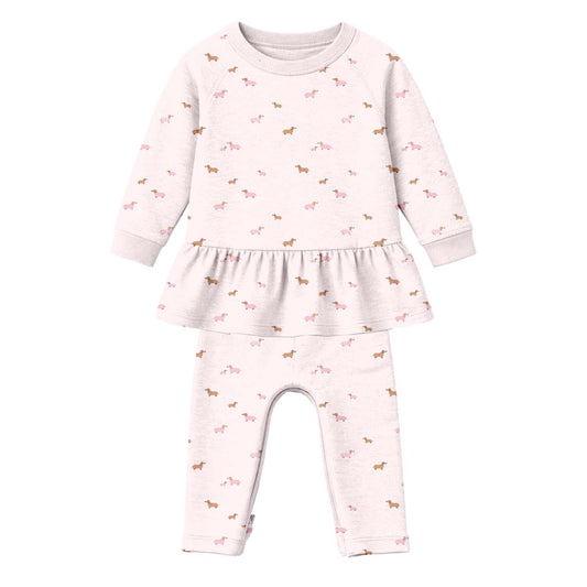 Ruffled Girl Dog Sweatsuit