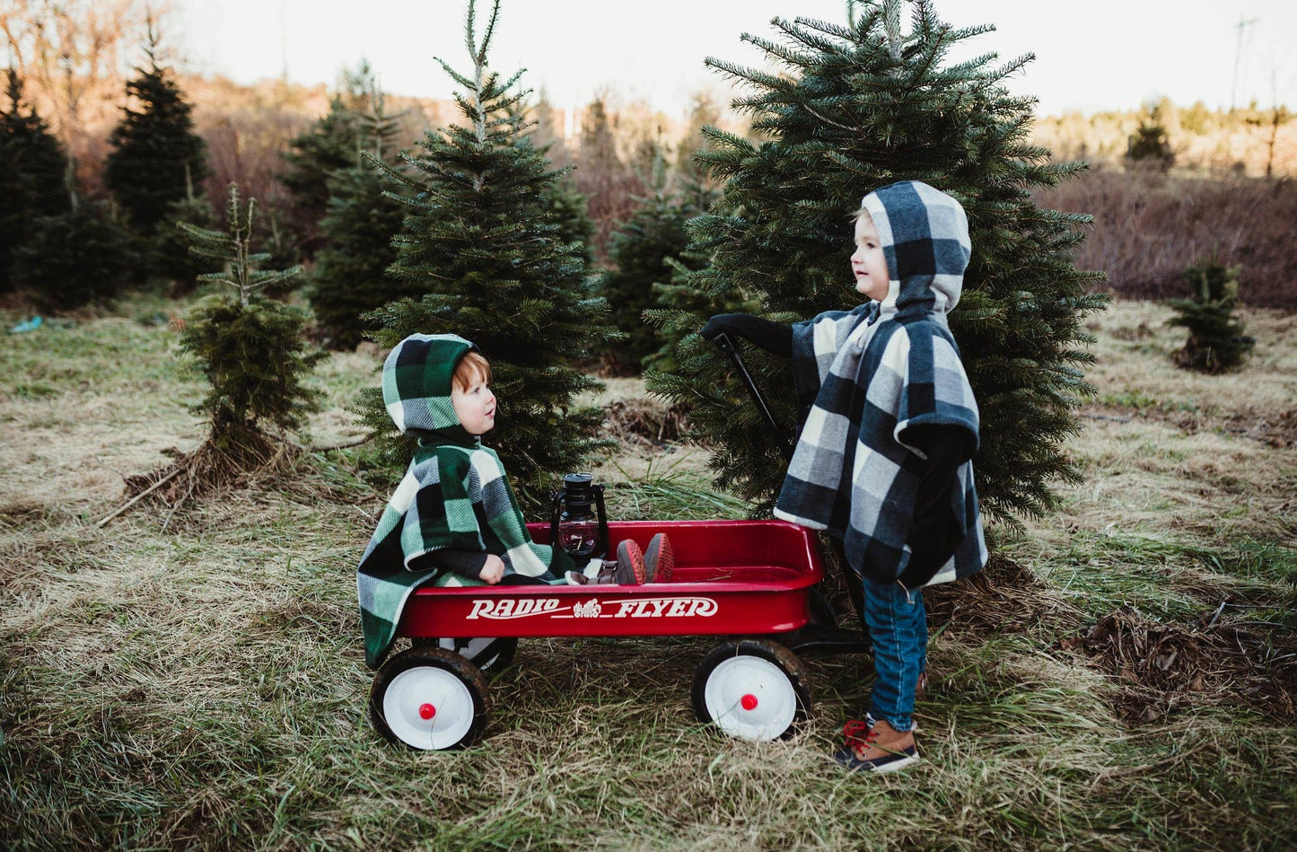 Buffalo Plaid Car Seat Poncho