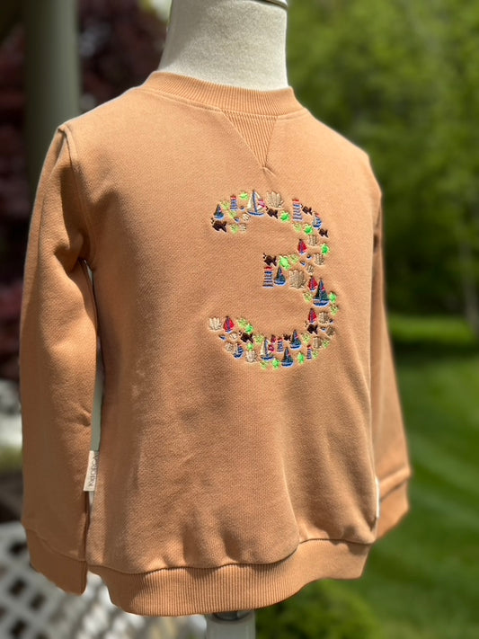 Nautical Themed "3" Sweatshirts
