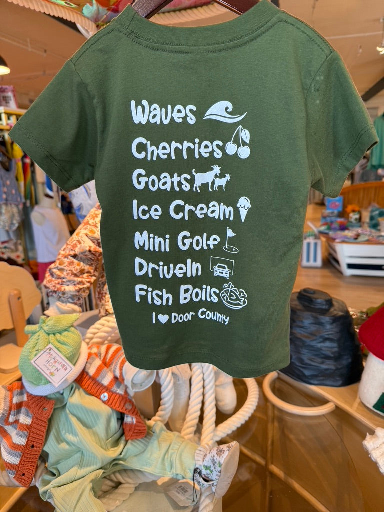 I Love Door County Toddler Tees