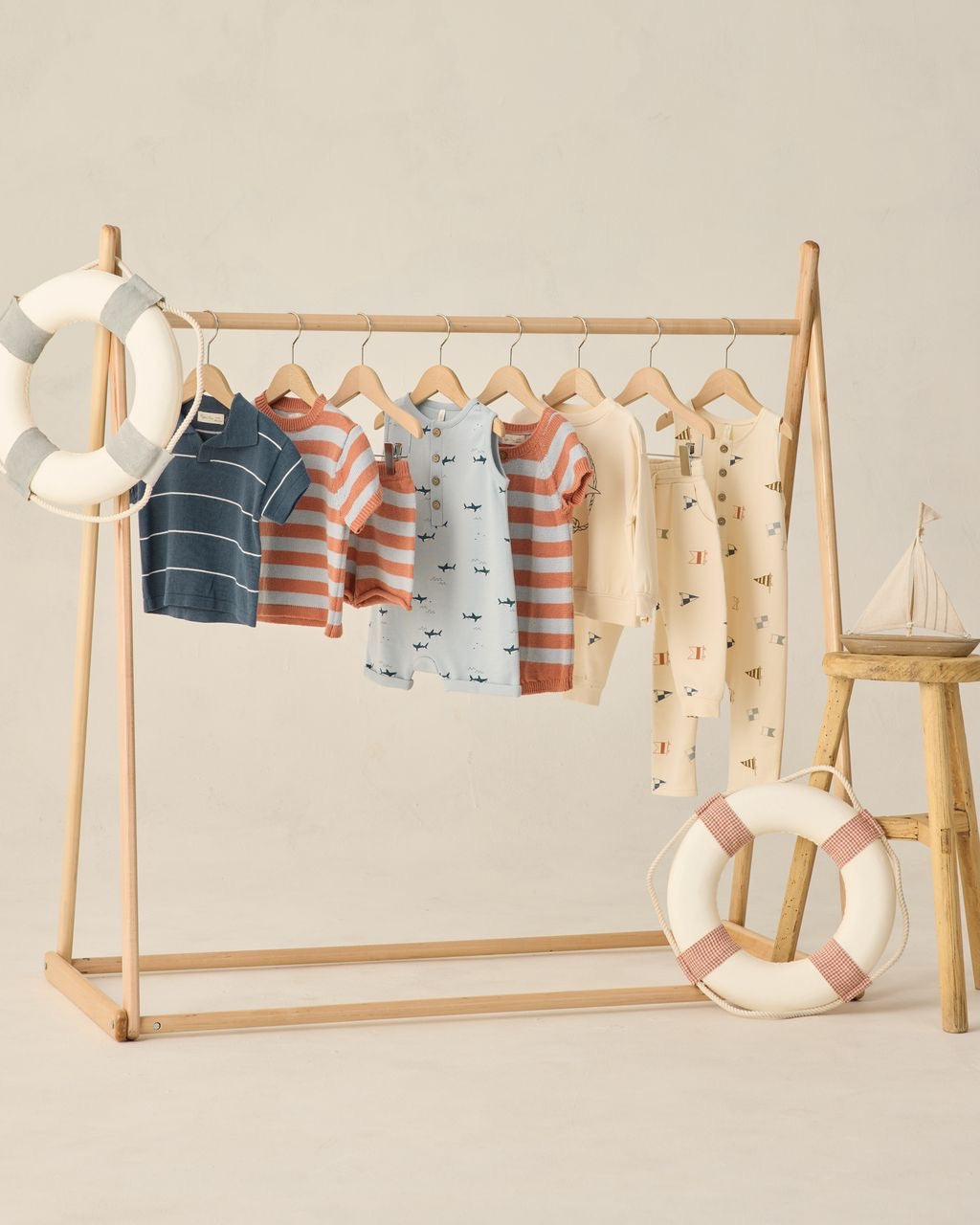 Americana Stripe Liam Romper
