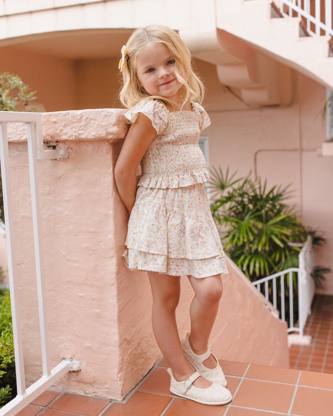 Summer Garden Tiered Mini Skirt