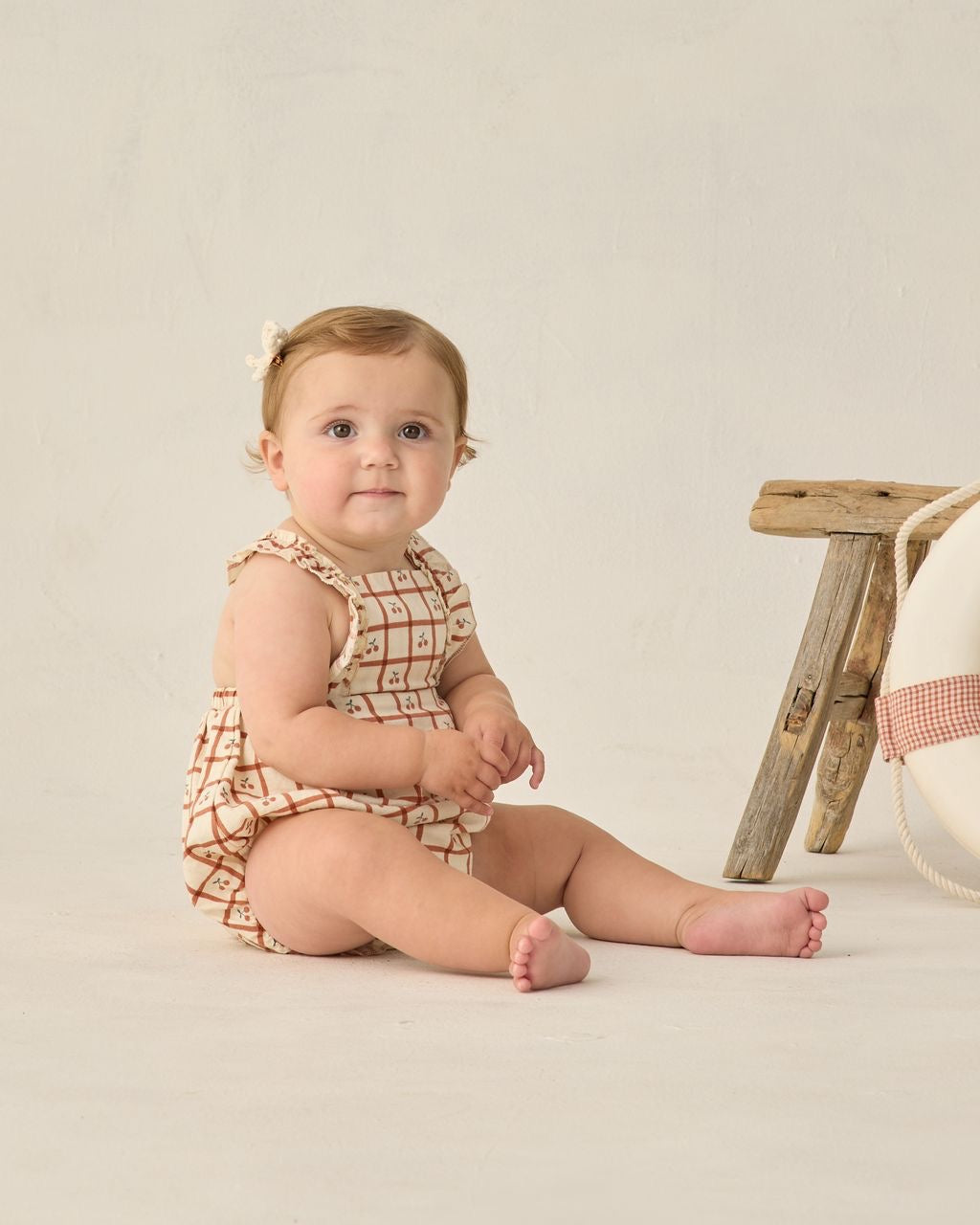 Cherry Check Chiara Romper