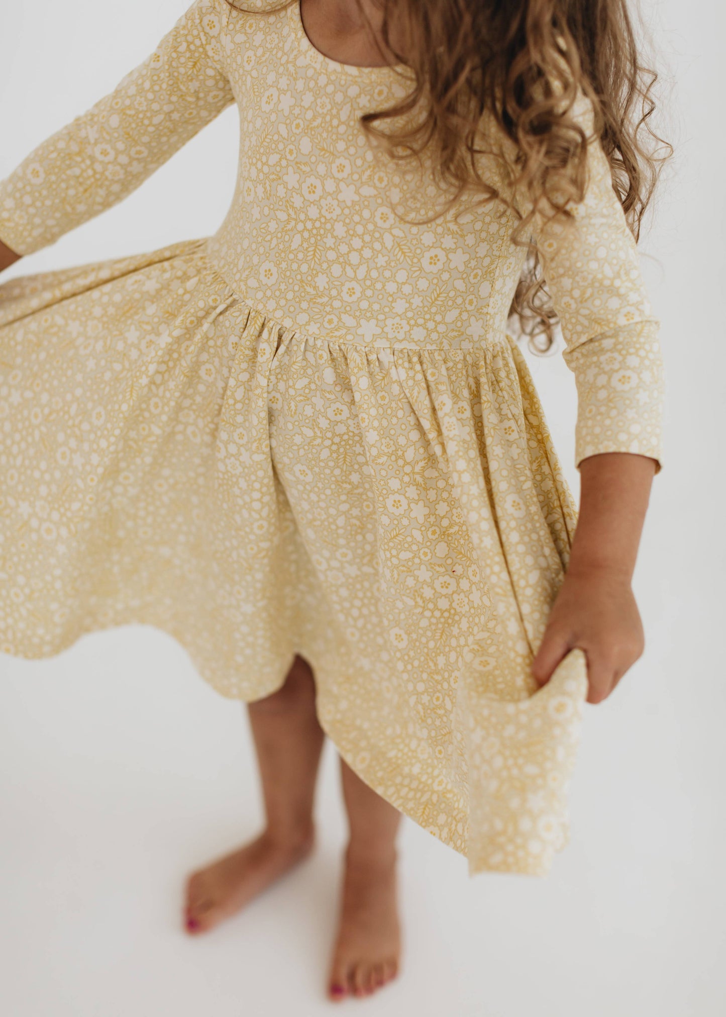 Twirl Dress in Buttercup