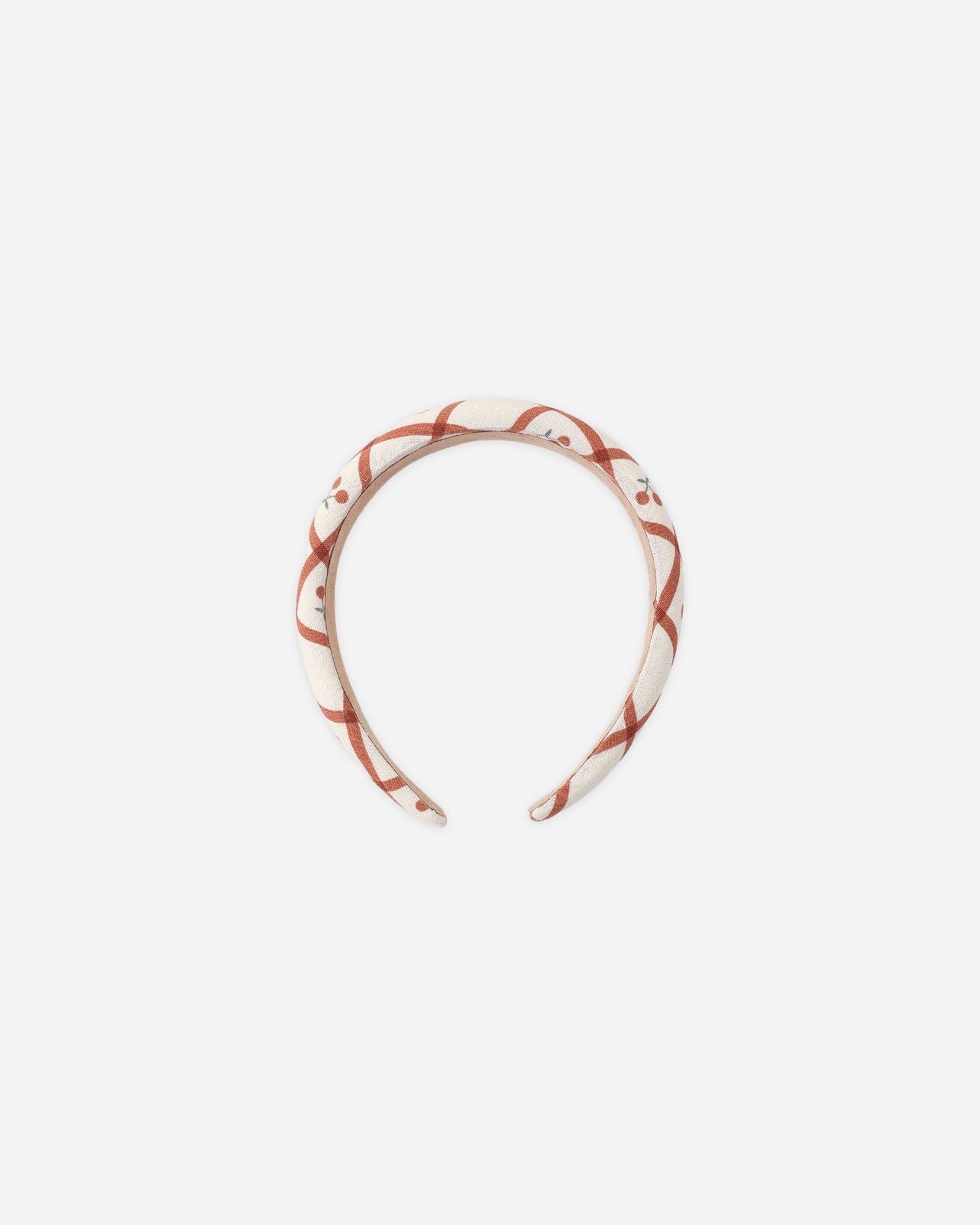 Cherry Check Padded Headband