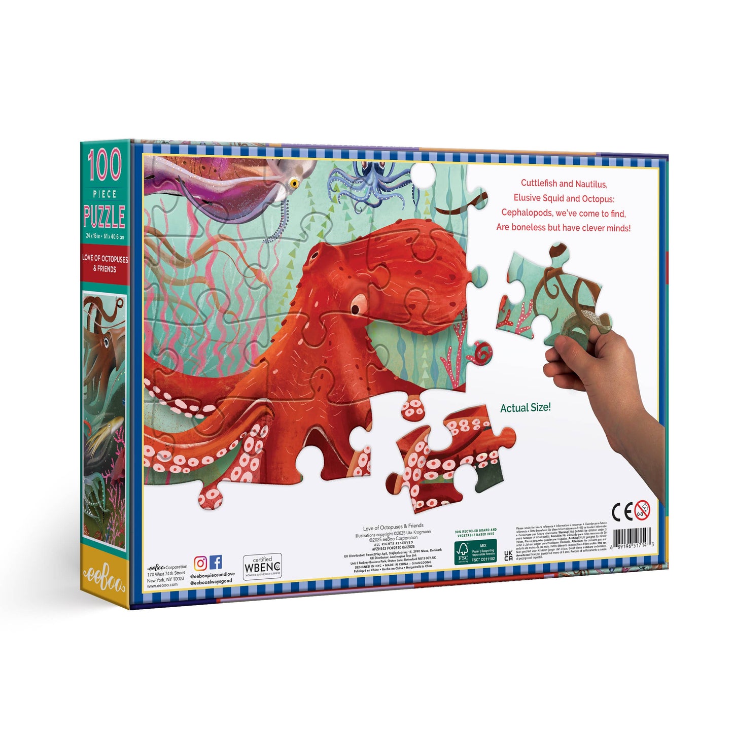Love of Octopuses & Friends 100 Pc Puzzle