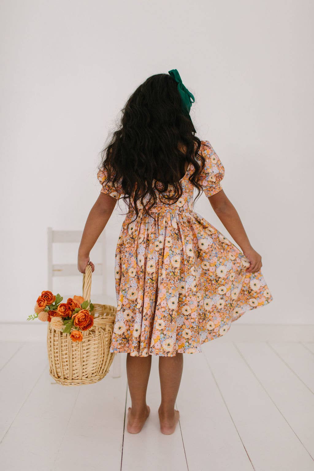 Puff Twirl Pumpkin Bouquet Dress
