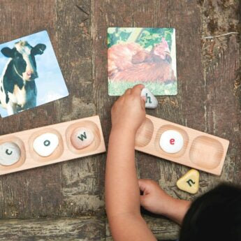 3 Pebble Word-Building Trays