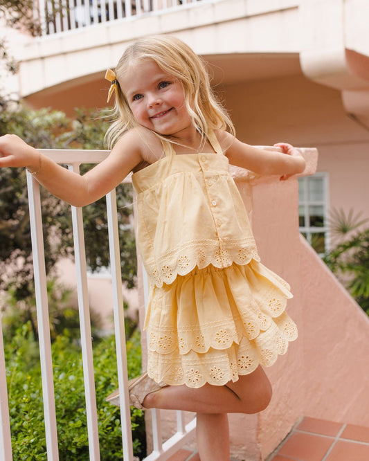 Lemon Rose Mini Skirt