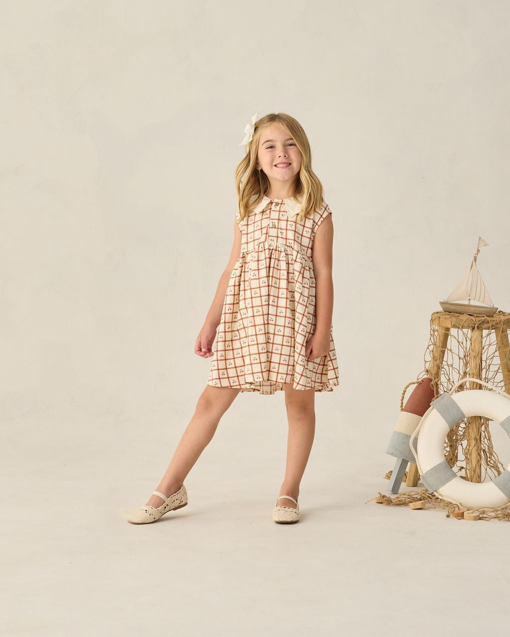Cherry Check Babydoll Dress