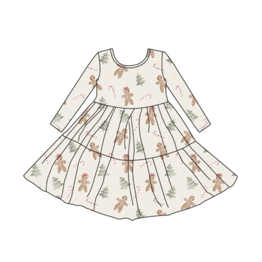 Bamboo Gingerbread Twirl Dress