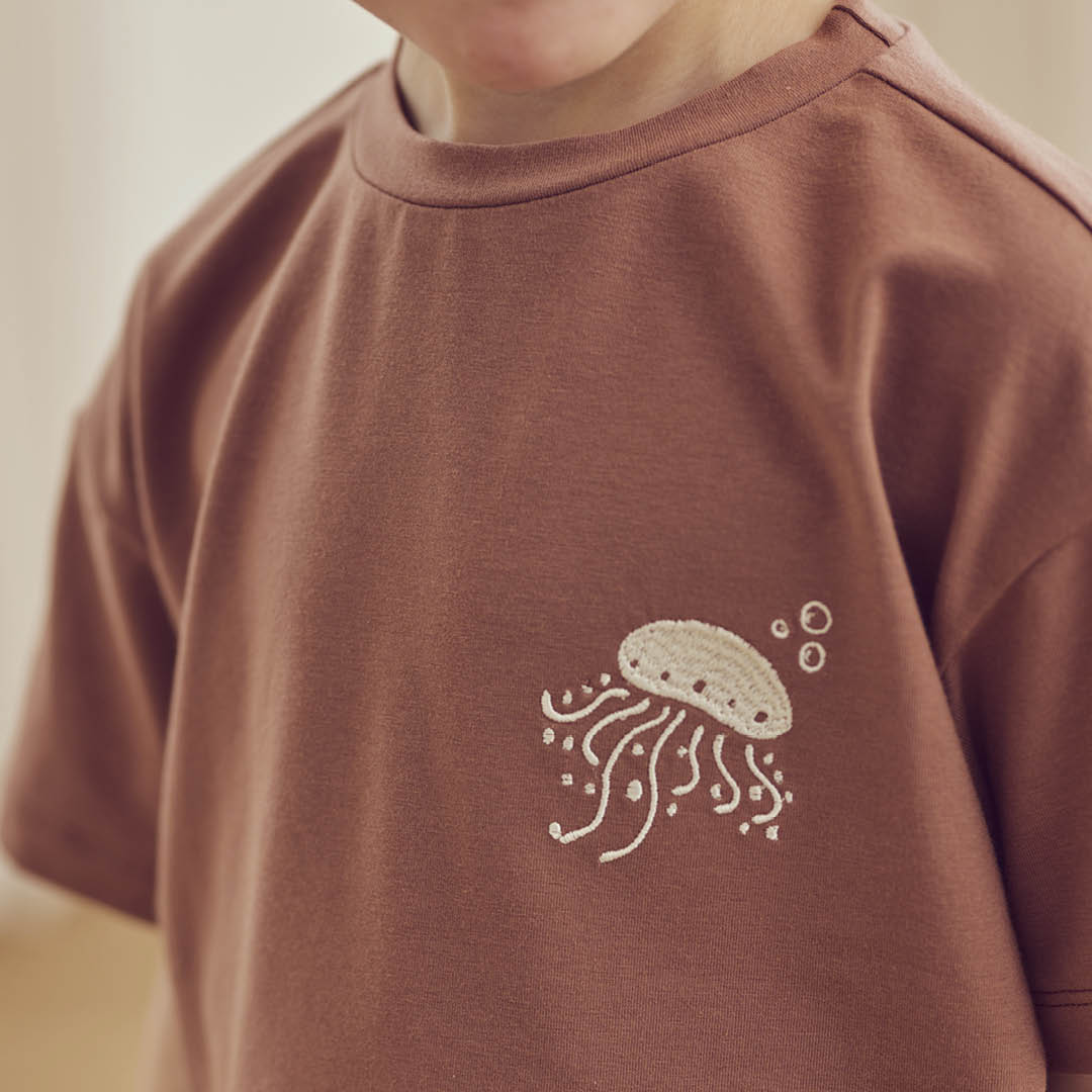 Sea Pecan Printed Tee