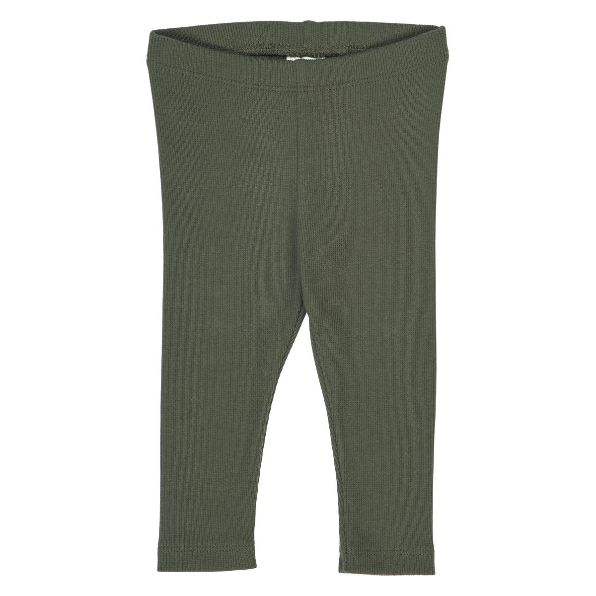 Cozy Me Ribbed Green Leggings