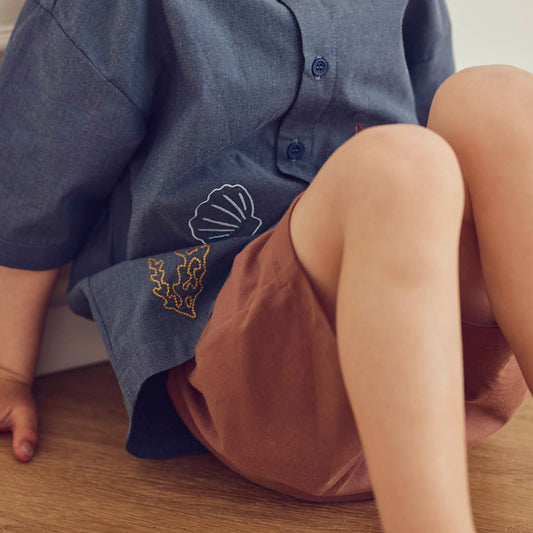 Cozy Me Pecan Shorts