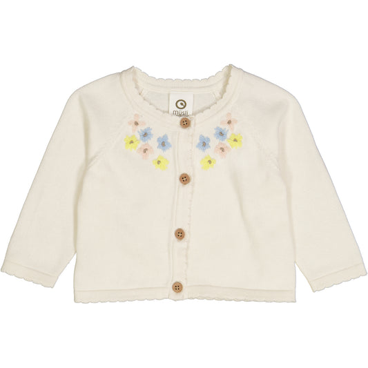 Anemones Cream Knit Cardigan