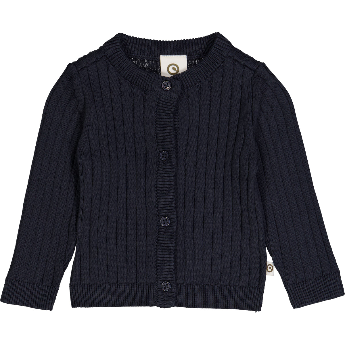 Night Blue Knit Rib Cardigan