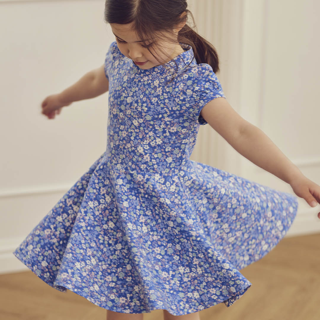 Primrose Azure Swing Dress