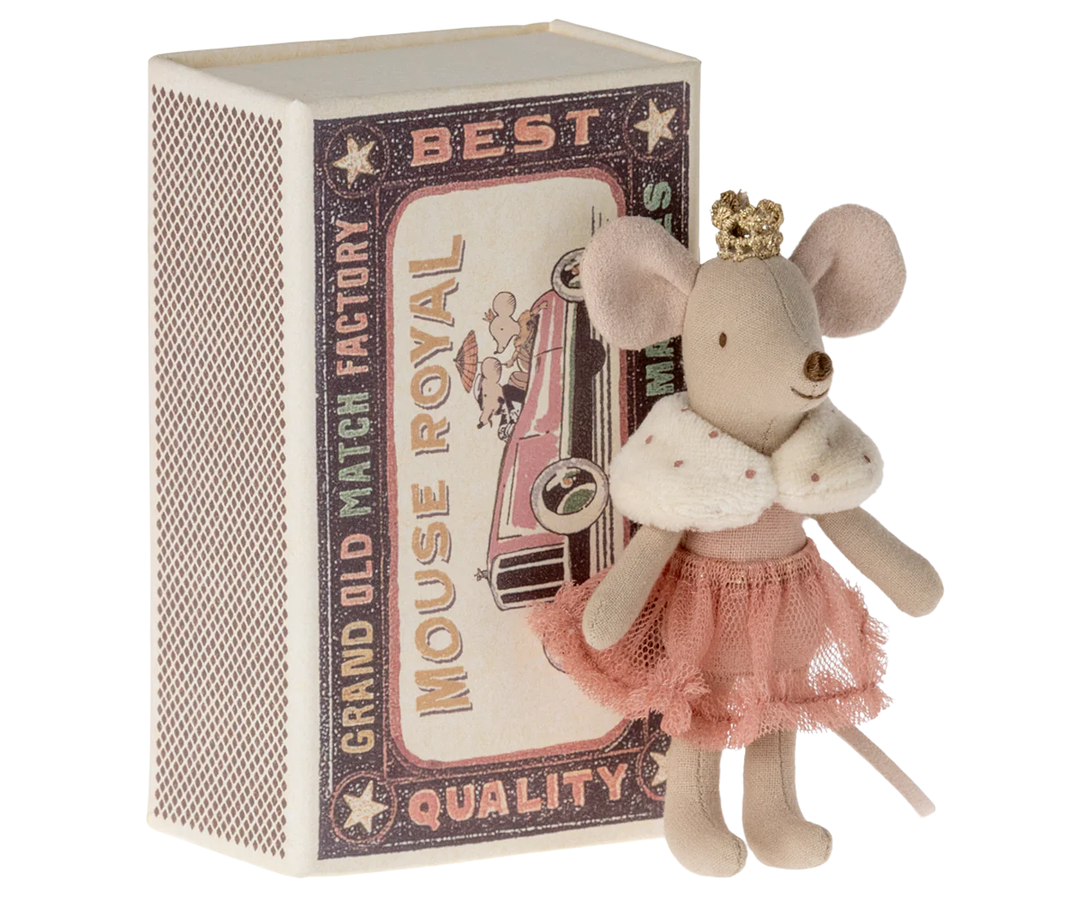 Little Sister Princess Mouse in Matchbox