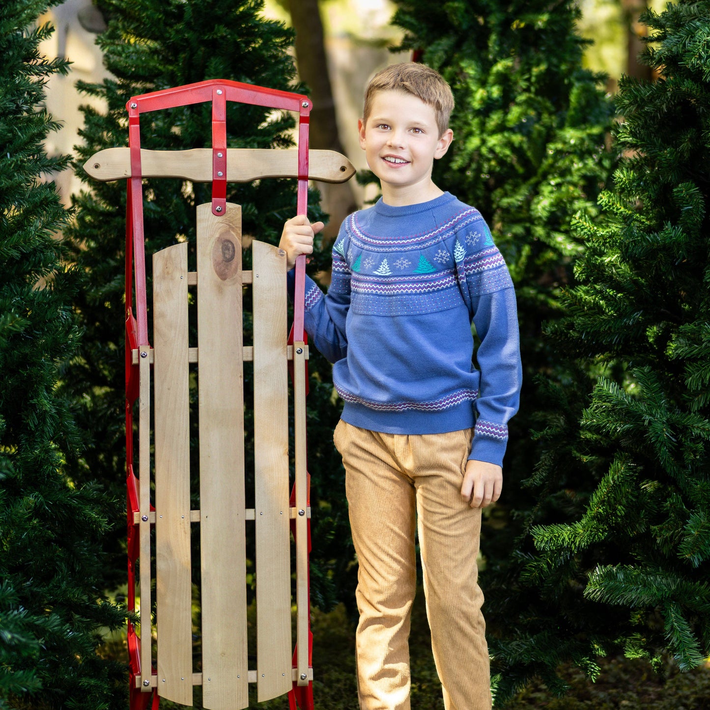 Peppermint Pines Crew Sweater