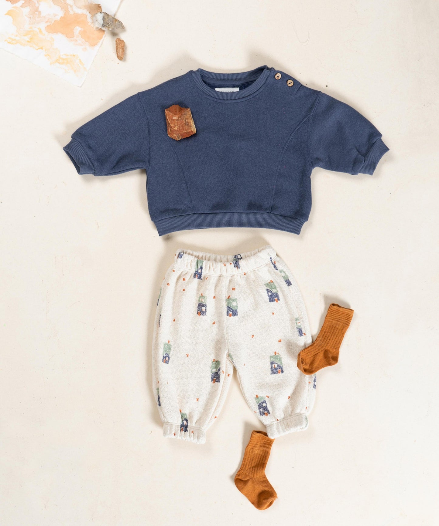 House Print Jersey Pants