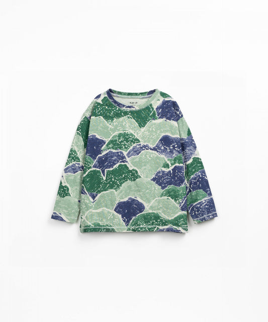 Mountain Print Jersey Top