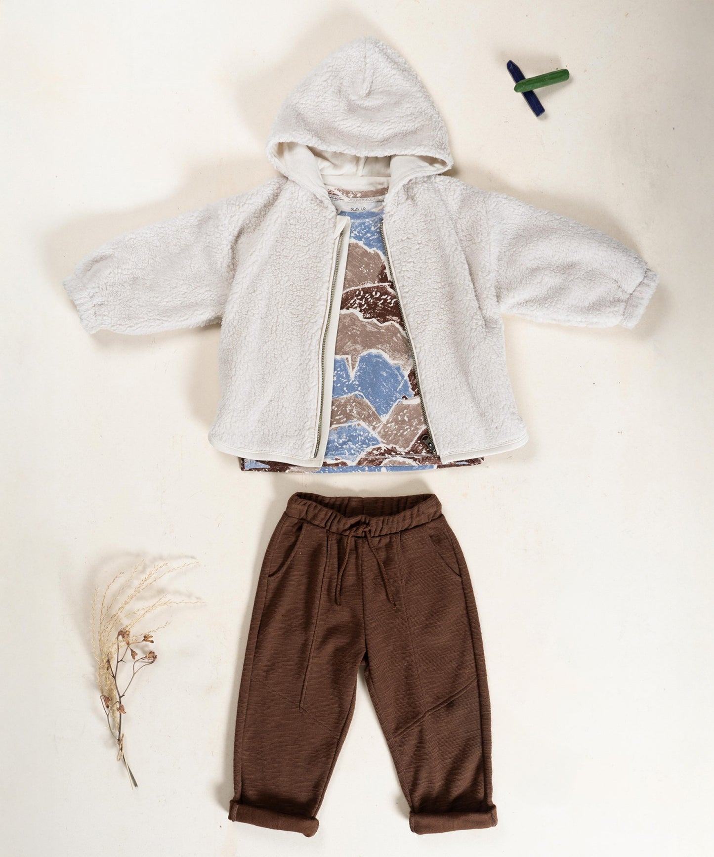 Brown Rib Pants (3Y-6Y)