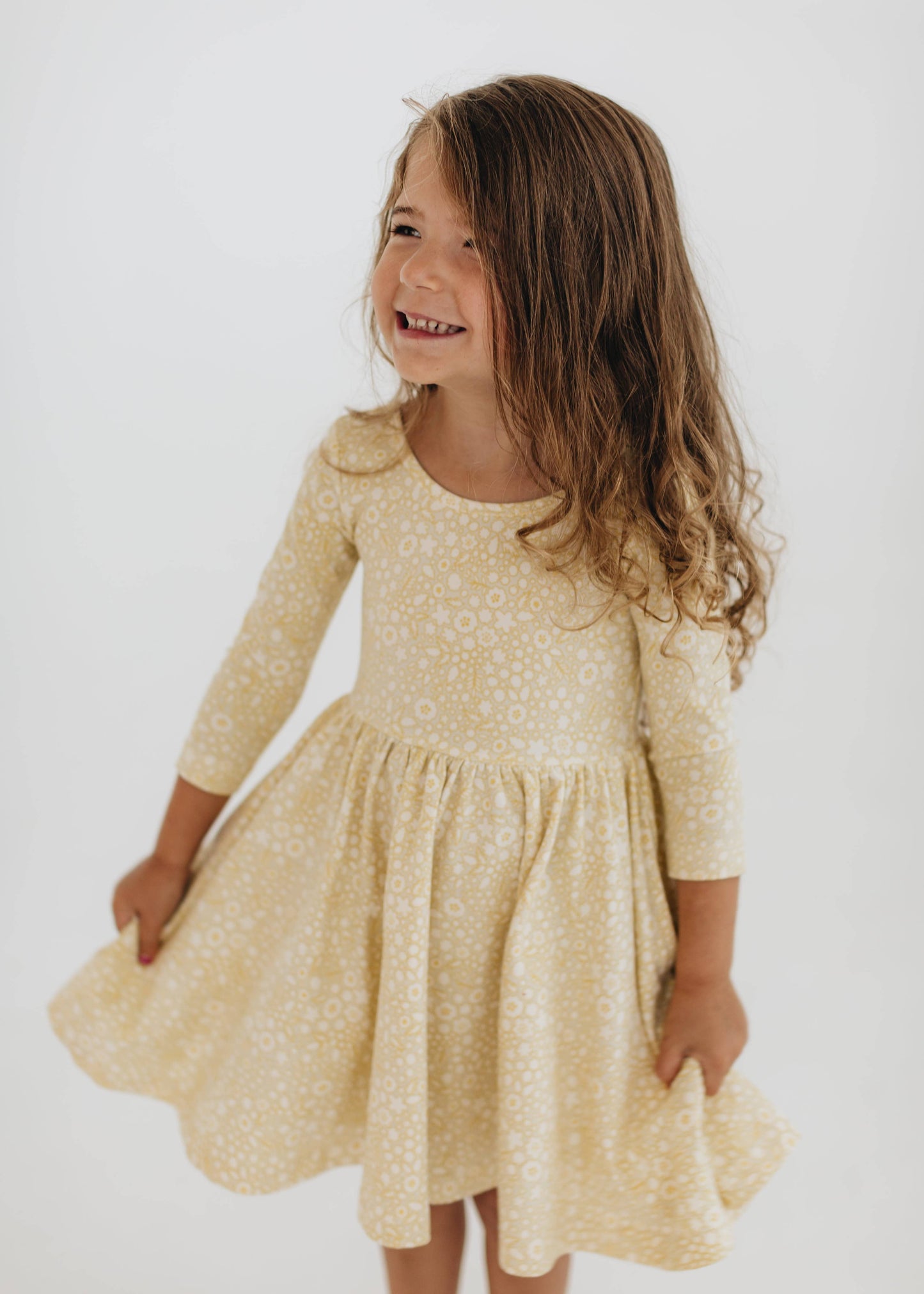 Twirl Dress in Buttercup