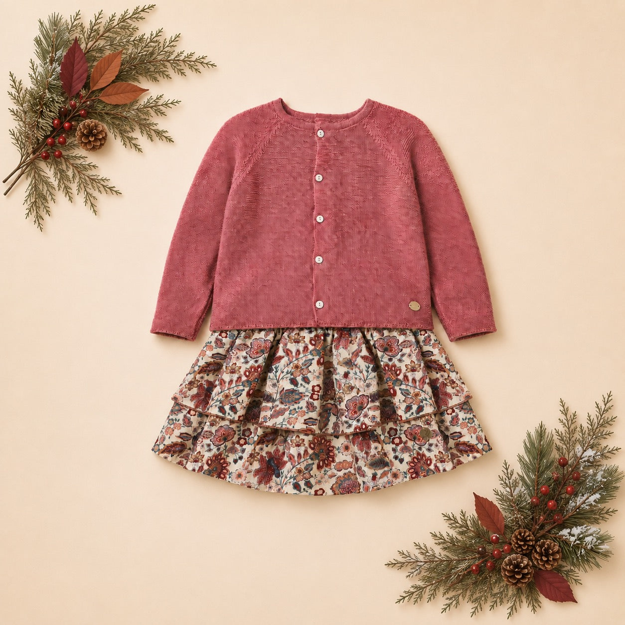 Ibias Collection Floral Skirt