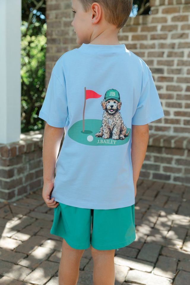 Augusta Dog on Bayberry Tee