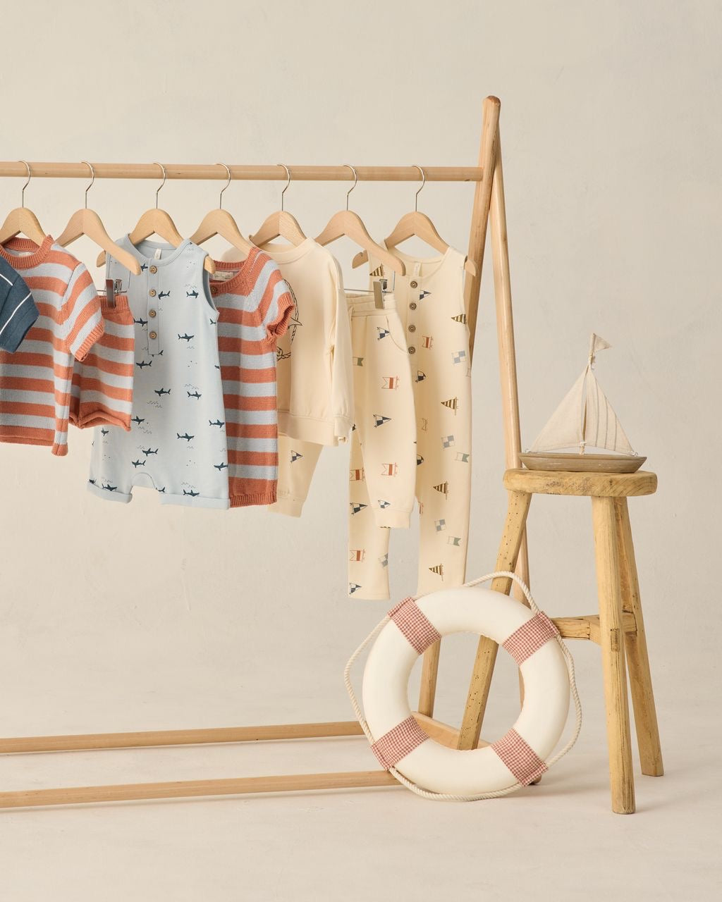Americana Stripe Liam Romper
