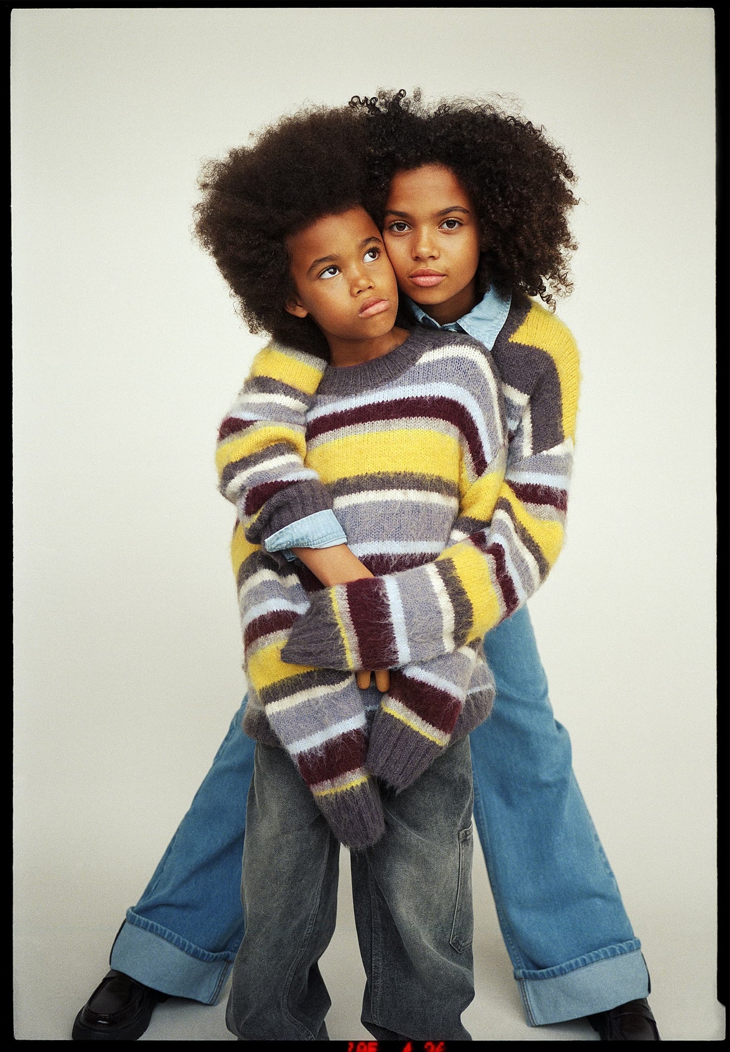 Brian Fuzzy Stripes Sweater