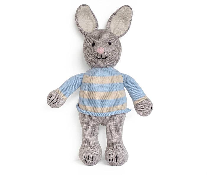 Grey Bunny In Sweater