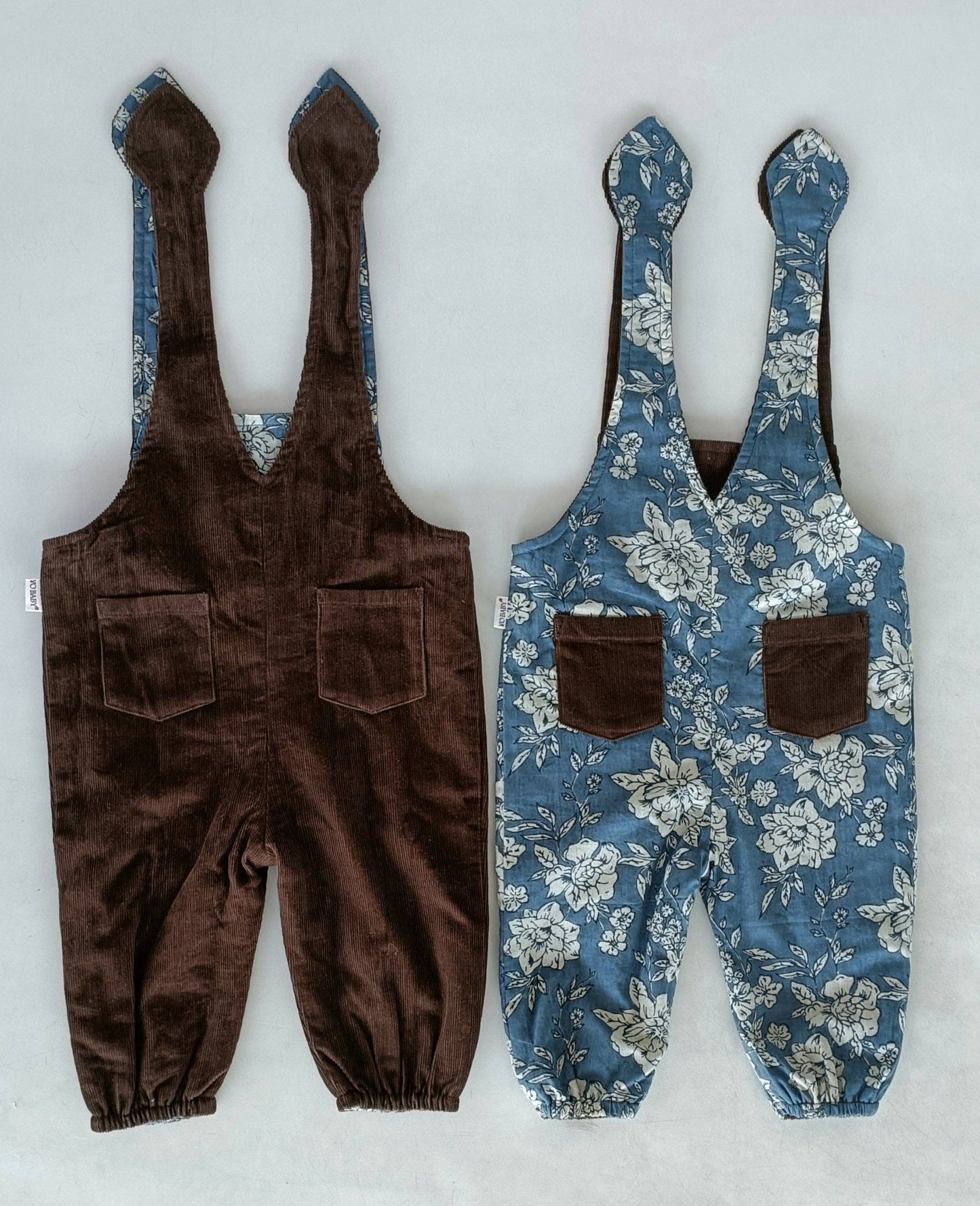 Reversible Cord & Floral Jumpsuit