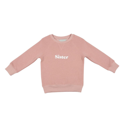 Faded Blush “SISTER” Sweatshirt