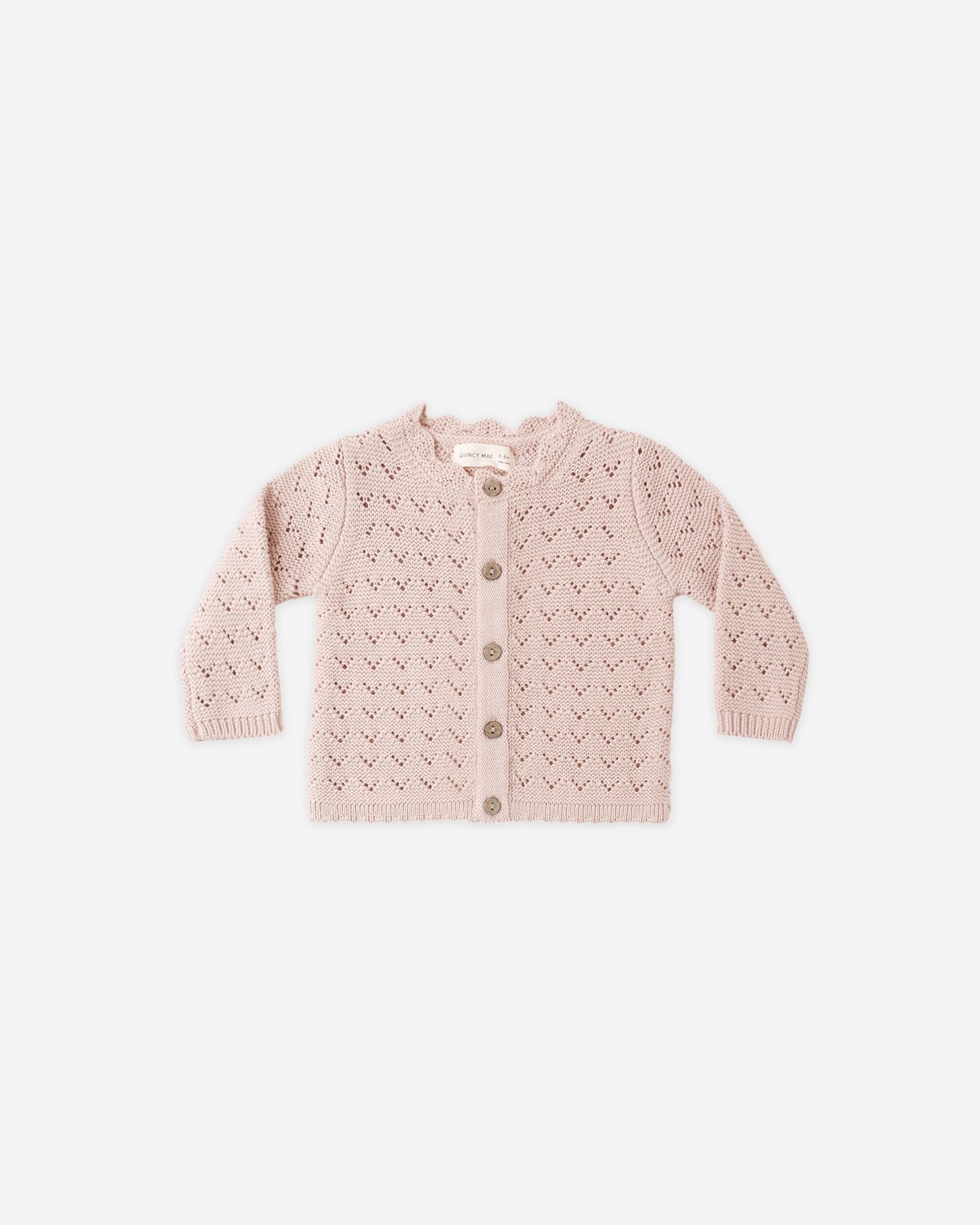 Blush Scalloped Cardigan