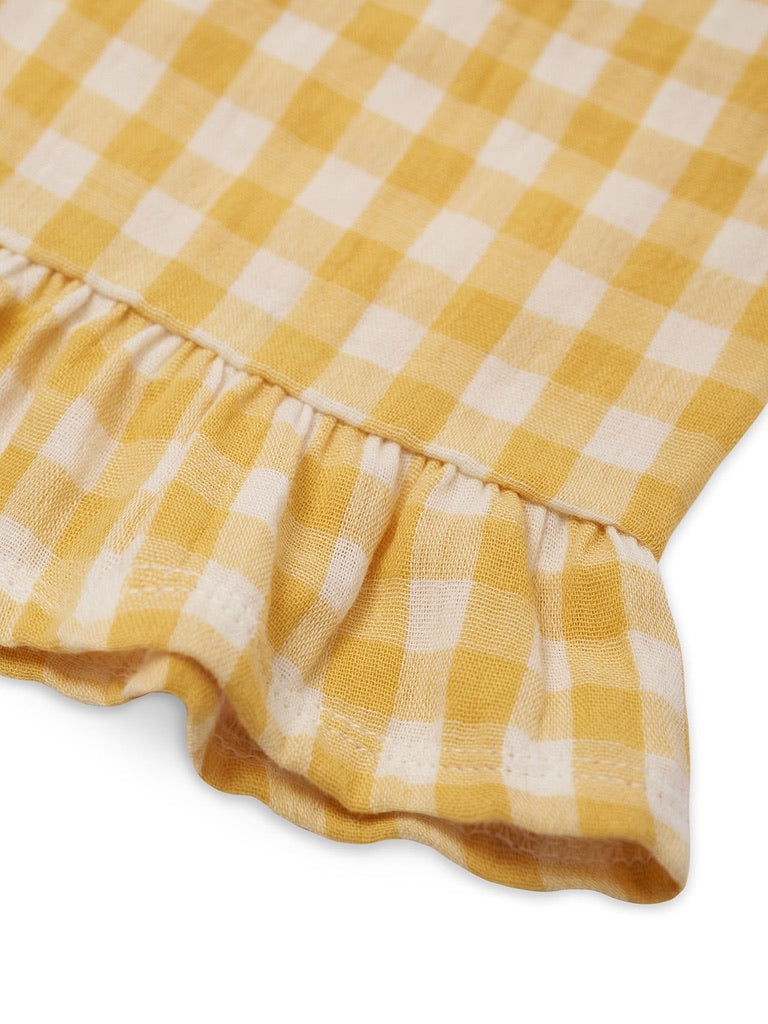 Honeycomb Gingham Frill Shorts