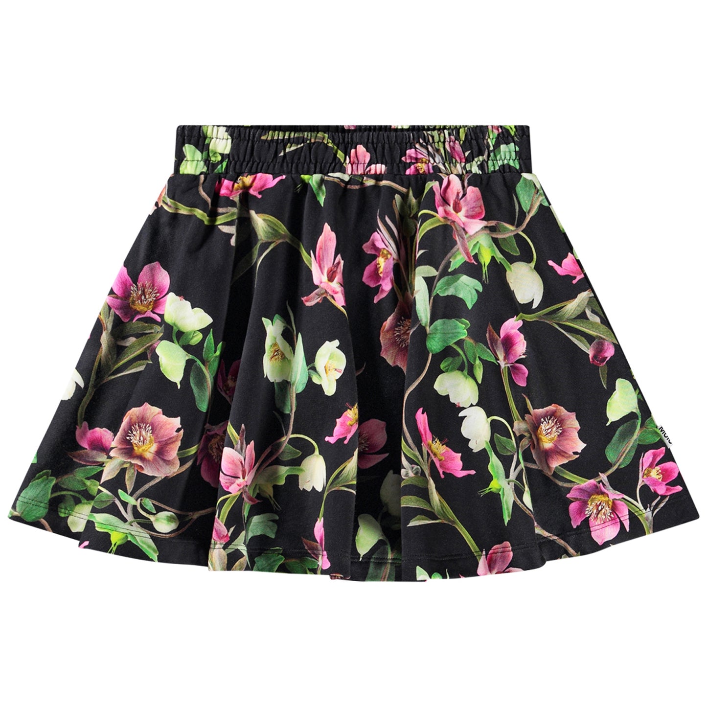 Barbera Hellebore Black Circle Skirt