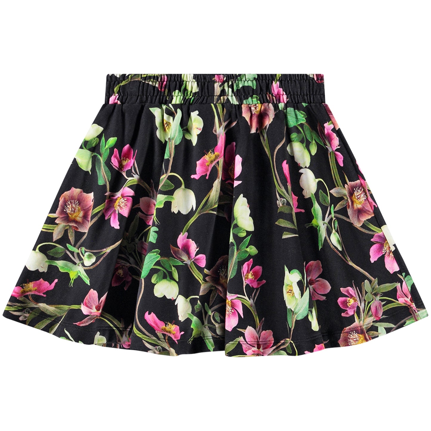 Barbera Hellebore Black Circle Skirt