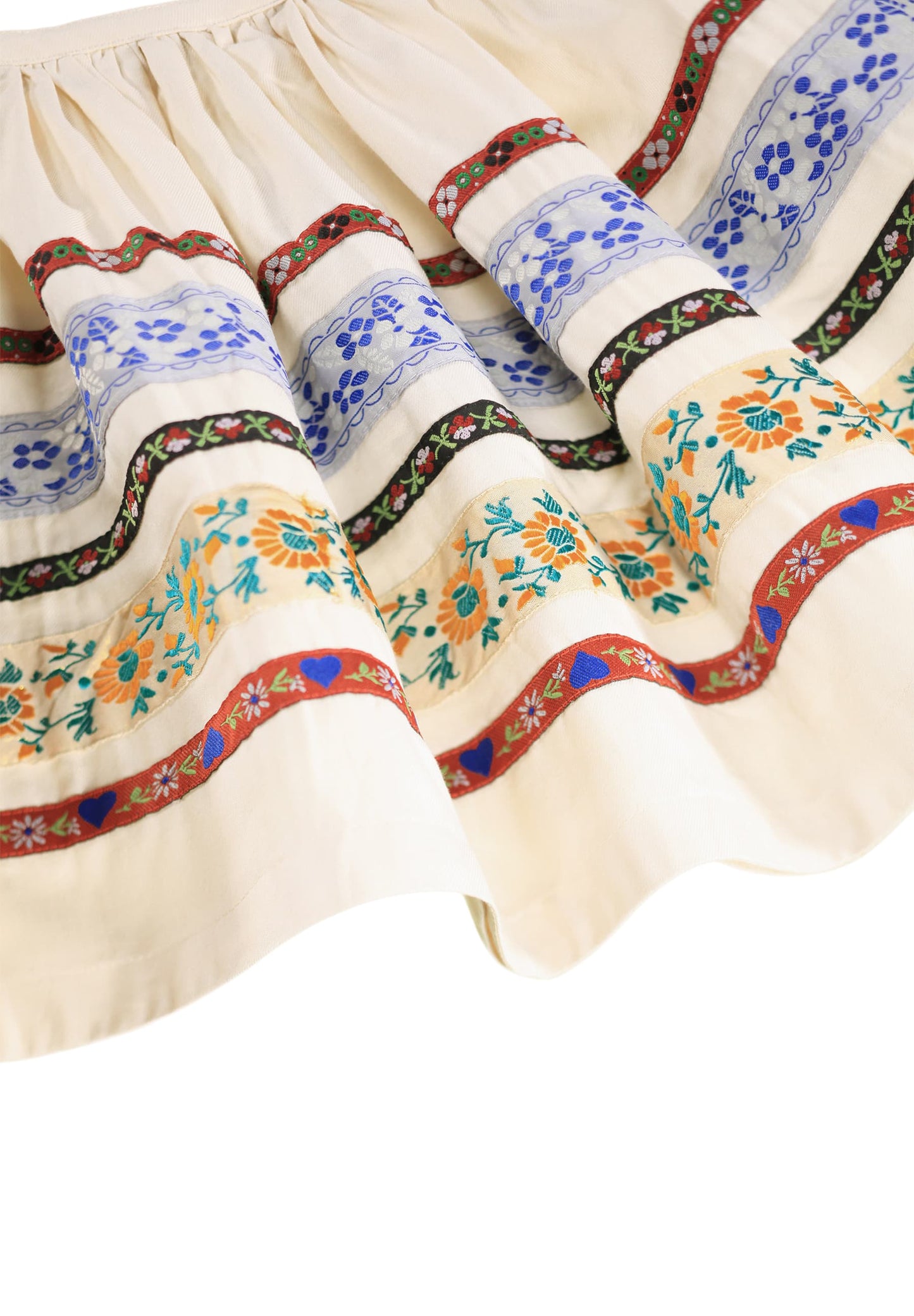 Braxie Pearled Ivory Skirt