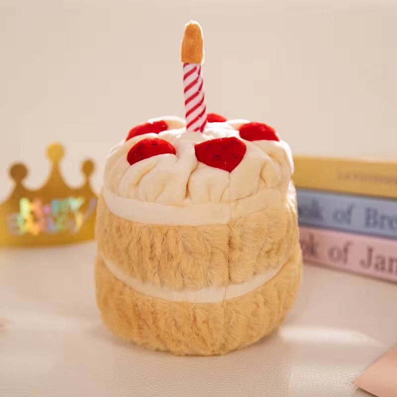 Strawberry Cream Birthday Cake Plush