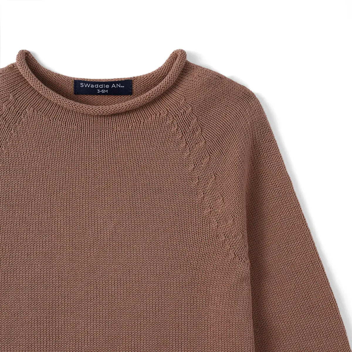 Cotton Rollneck Sweater In Various Colors