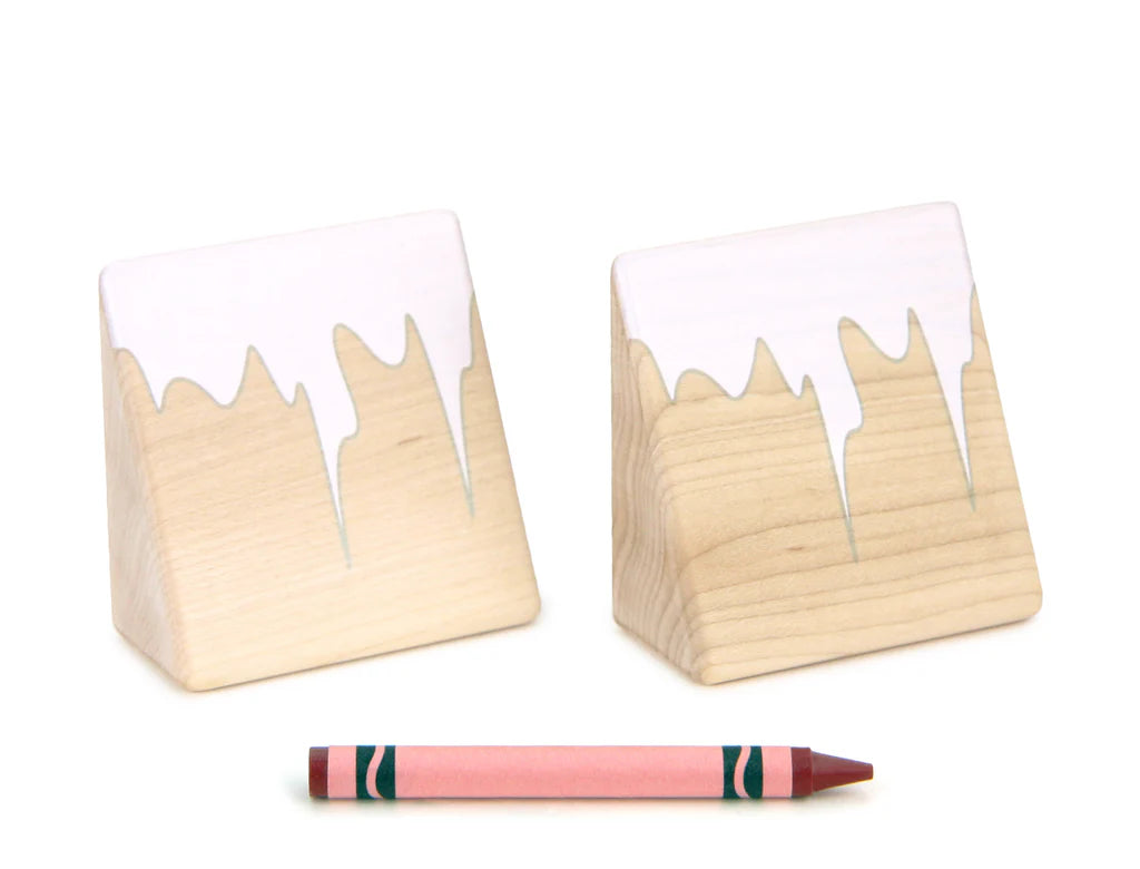 Snowy Roof Slant Building Blocks