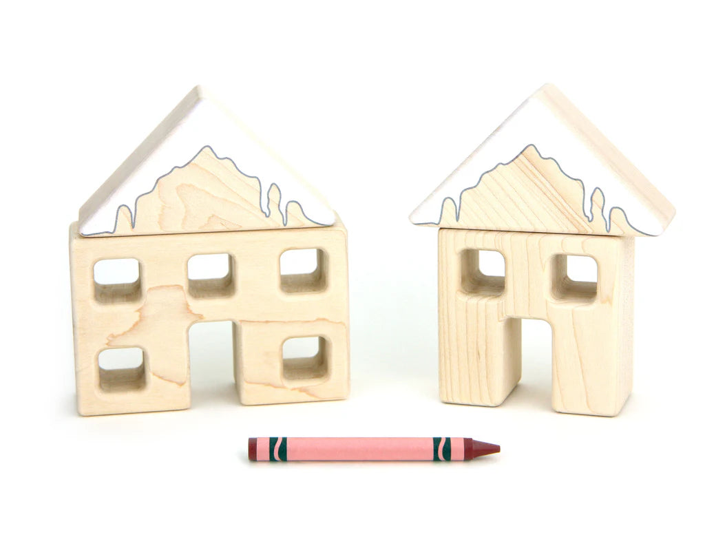 Snowy Roof Block Set
