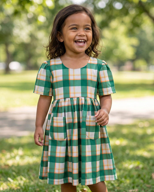 Fall Plaid Dottie Dress